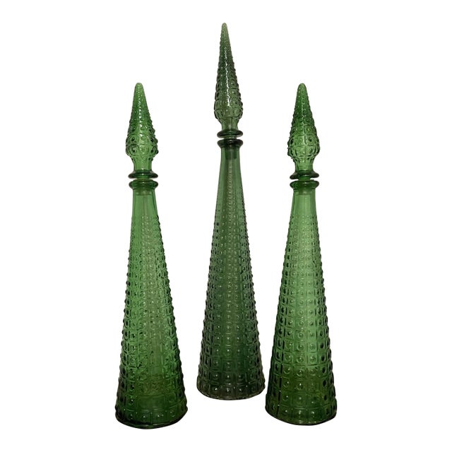 1960s Empoli “Aztec” Italian Mid Century Art Glass - For Sale