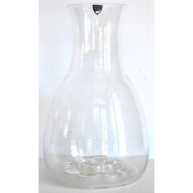 Vintage Orrefors Glass Crystal Carafe For Sale - Image 9 of 9