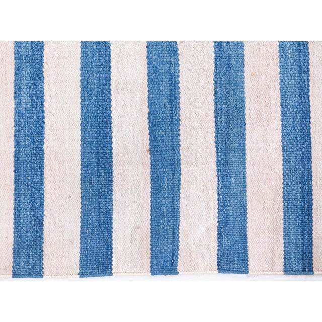 Textile Vintage Indian Dhurrie Rug Doris Leslie Blau For Sale - Image 7 of 8