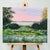 Bring a serene natural landscape into your space with this original acrylic painting. Its vibrant hues and calming scenery...
