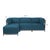 Axis 4pc Sectional Seascape Turquoise Titanium Frame For Sale In Chicago - Image 6 of 7