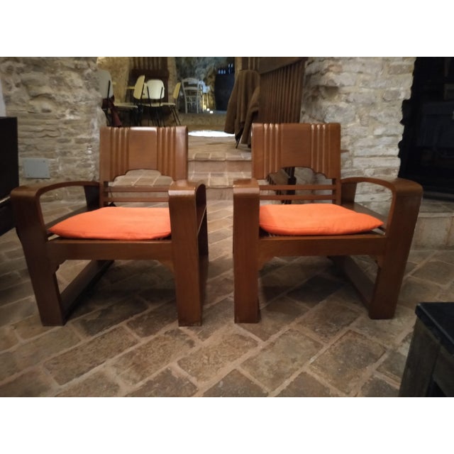 Chestnut & Vienna Straw Living Room Set, Set of 3 For Sale - Image 16 of 17