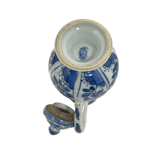Small Blue and White Lidded Jug For Sale - Image 5 of 13