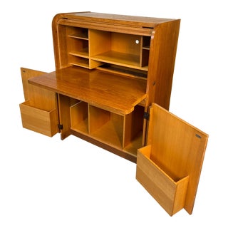 Danish Modern Teak Dropdown Desk For Sale