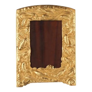 Japanese Meiji Bronze Dorè Koi Fish Picture Frame For Sale