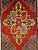 Mid 20th Century Vintage Turkish Tribal Prayer Rug, Handwoven Wool Pile, Red Medallion, 2' x 3' For Sale - Image 5 of 12
