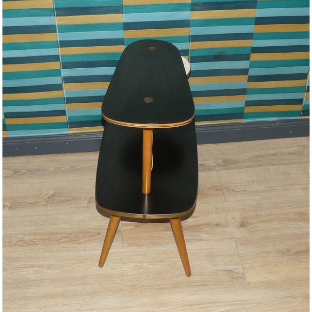 Large Tiered Flower Stand in Two-Tone Black, 1960s For Sale - Image 11 of 13