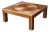 Sunburst Rattan Coffee Table, Attributed to Vivai Del Sud, Italy, 1970s For Sale