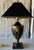 Mid 20th Century Mid 20th Century Tole Urn Formed Hand Painted Lamp For Sale - Image 5 of 7