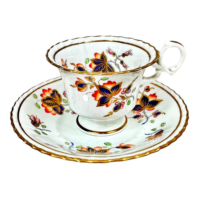 Antique Teacup and Saucer For Sale