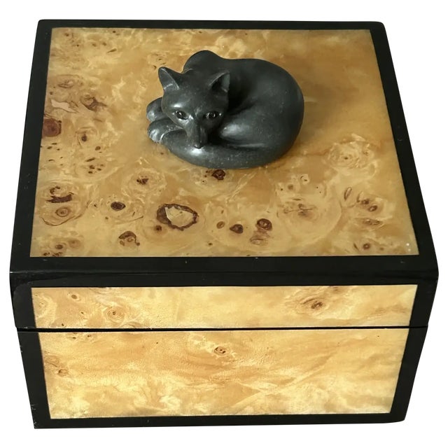 Ooak, Rare, Carved Fox, Birds Eye Box For Sale - Image 9 of 10