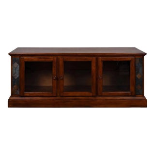 Low Profile Glass Front Display Cabinet For Sale