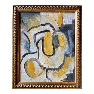 2022 "James". Original Abstract Painting by Artist r.k. Red For Sale