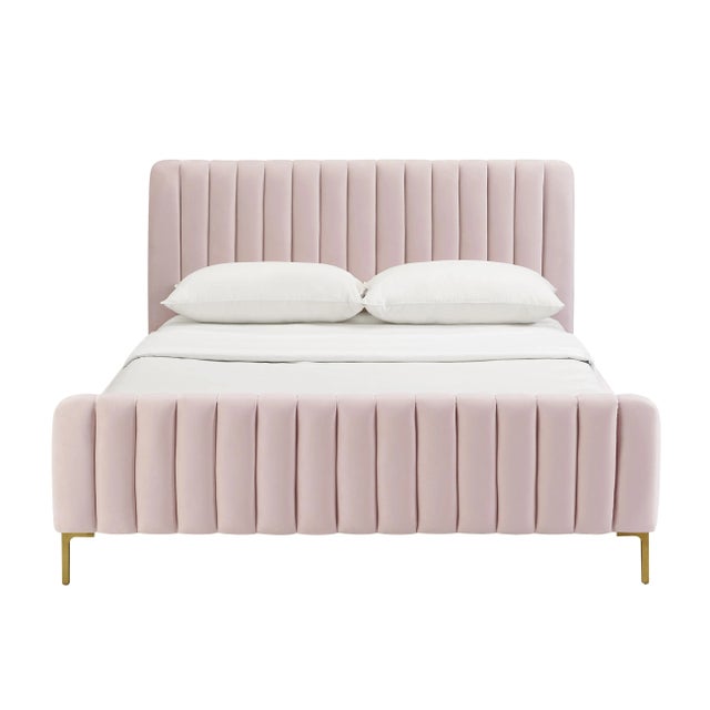We can't guarantee your dreams will come true, but at least we can help you dream in style. The Angela bed features glam...