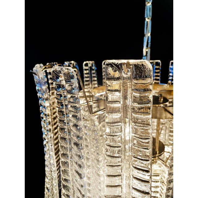 Large Italian Murano Glass Chandeliers, 1990s, Set of 2 For Sale - Image 14 of 17
