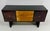 Italian Art Deco Sideboard with Parchment Leather and Ebonized Wood, 1950s For Sale - Image 4 of 13