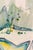 MCM painting on paper by artist Robert Brady Colborne (1931-2002). Signed lower right; bearing estate stamp on the back....