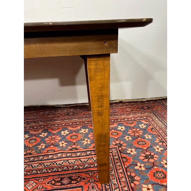 1960s Shaker Style Farmhouse Table For Sale - Image 9 of 11