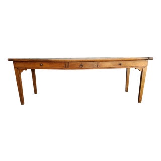 Farmhouse Table in Walnut For Sale