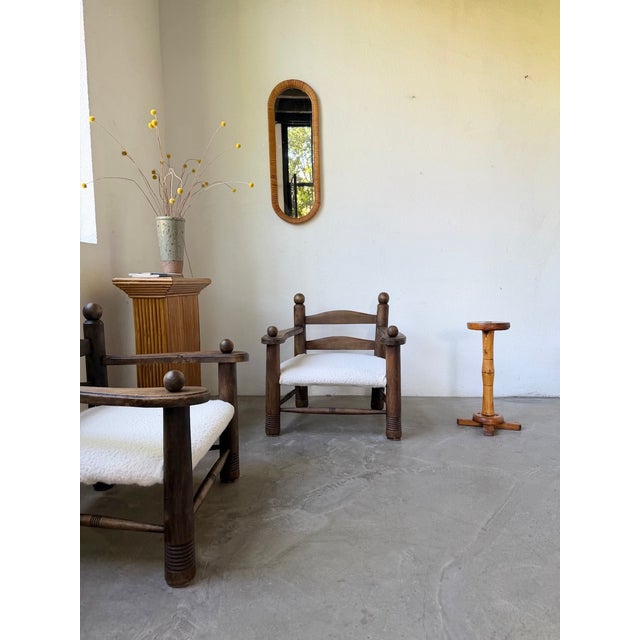 Oak Side Table, 1950 For Sale - Image 6 of 17