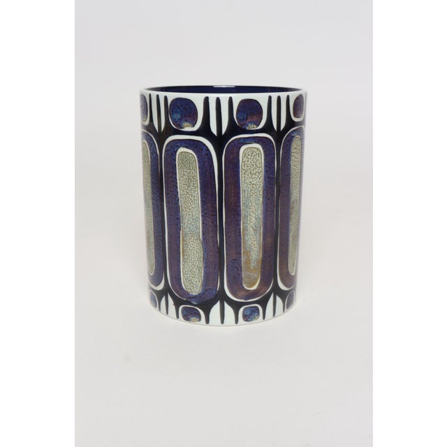 Mid Century Modern ceramic fajence mug/vase model 453 /3168 from the "Tenera" series designed by Inge-Lise Koefoed for...