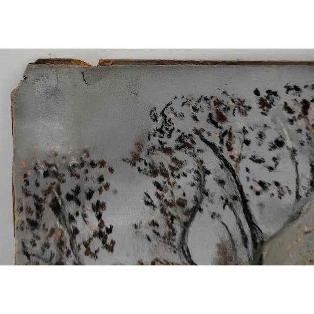 Paint Hudson River School Style or American Folk Art Traditions of the Victorian Era. For Sale - Image 7 of 16