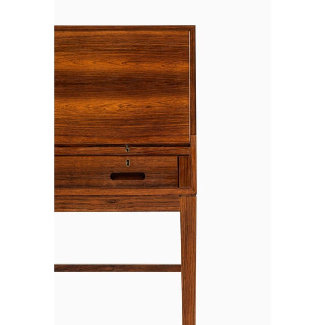 1950s Danish Rosewood Secretaire by Kai Winding for P. Jeppesen, 1950s For Sale - Image 5 of 14