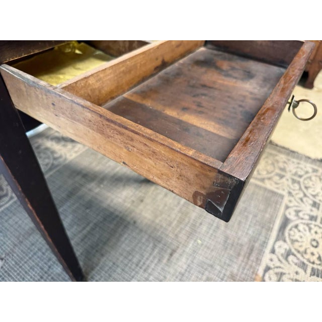 Brown Antique Late 18th -19th Century Federal Style End Side Table For Sale - Image 8 of 11