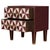 Red Optical Murano Glass Bedside Tables with Brass Trim from Justfurnituress SRL, Set of 2 For Sale - Image 9 of 9