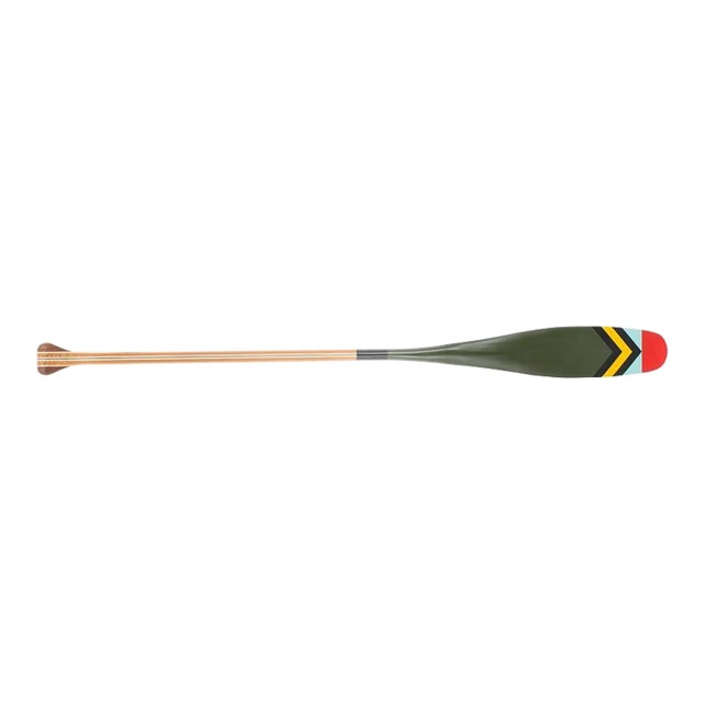 Sanborn Canoe Company Scout Hand Painted Canoe Paddle (New/ Old Stock) For Sale