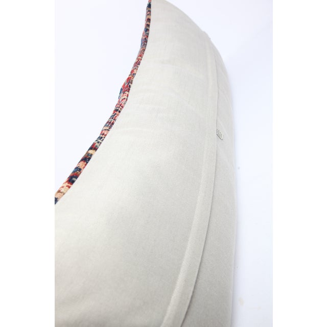 Antique Collectore Handwoven Persian Rug Pillow Cushion Cover -16'' X 47'' For Sale - Image 10 of 10