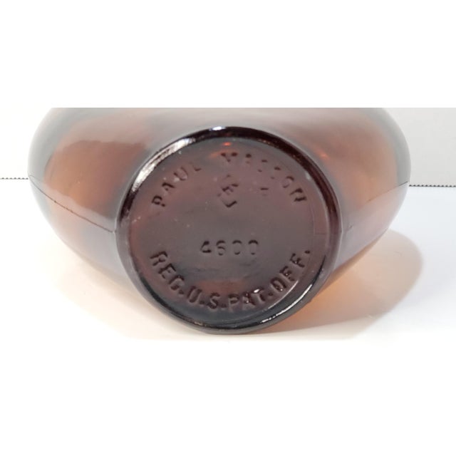 1970s Paul Masson Heart Shaped Brown Glass Bottle Chairish