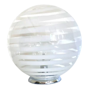 Contemporary Murano White Murano Glass Table Lamp