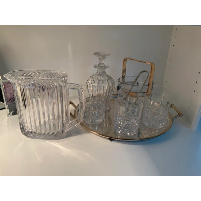 Contemporary Cut Crystal Pitcher For Sale - Image 10 of 11