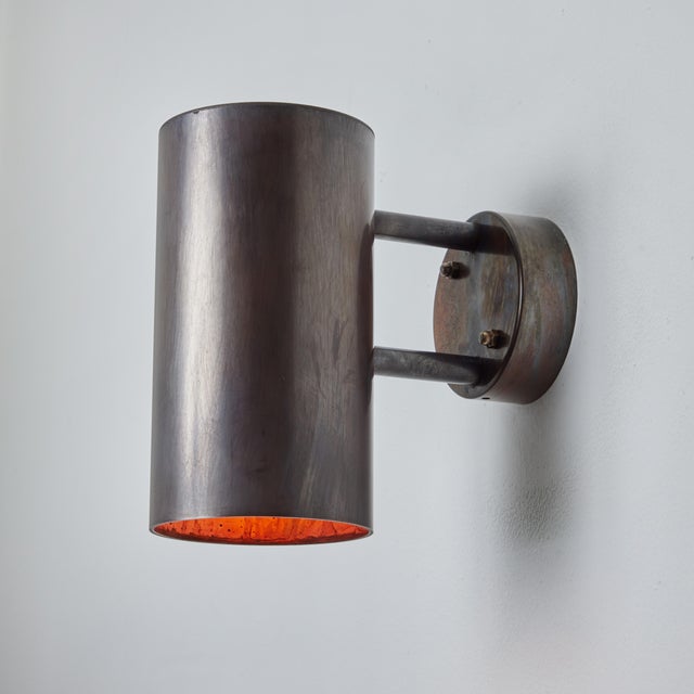 Hans-Agne Jakobsson C627/110 'Rulle' Brown Patinated Outdoor Sconces - a Pair For Sale In Los Angeles - Image 6 of 12