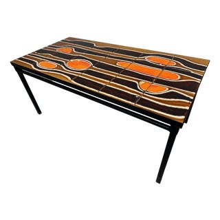 Vintage Coffee Table in Ceramic, 1960s For Sale