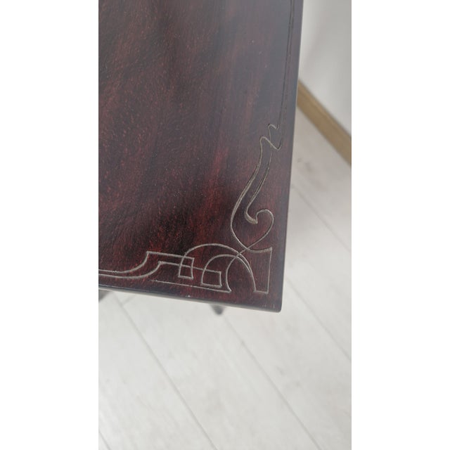 Four 1920s-Style Wooden Nesting Tables with Thonet Label Decorations, Set of 4 For Sale - Image 13 of 18