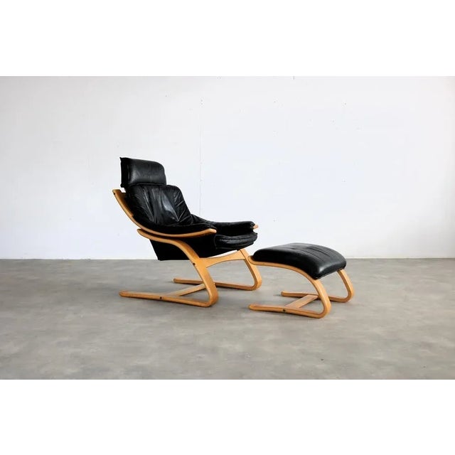 Set of Vintage Lounge Chair with Ottoman from Skipper, 1970s For Sale - Image 11 of 11