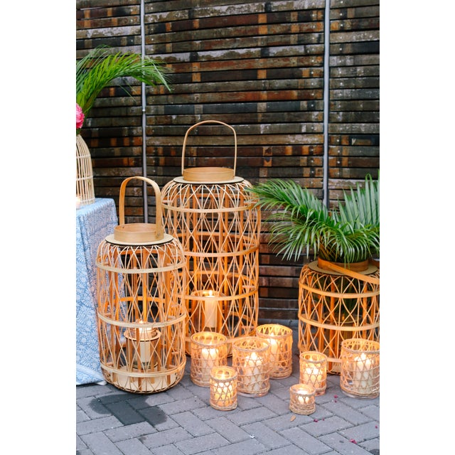 Tan Amanda Lindroth Harbour Island Lantern - Large For Sale - Image 8 of 9