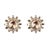 A stunning fusion of Art Deco elegance and metropolitan flair, the Isabella Studs feature a bold round centerpiece framed...