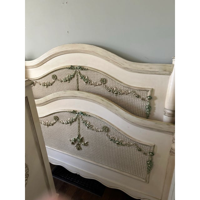French A F K French Queen Size Cherubini Bed For Sale - Image 3 of 11