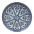 19th Century French Blue & White Faience Dinner Plate Sarreguemines For Sale