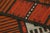 Textile Vintage Swedish Rya Runner in Rust With White Geometric Pattern - Rug & Kilim For Sale - Image 7 of 7