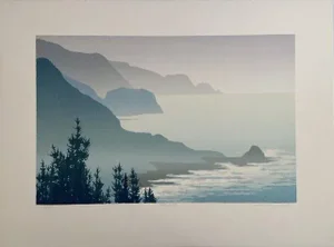 Peter Markgraf Big Sur, California, 1995 Hand Printed Silkscreen on Fine Art Paper