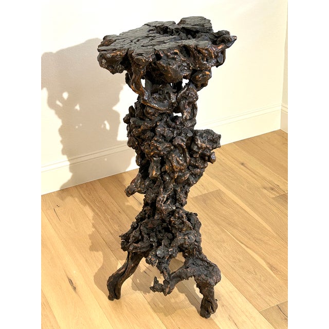 Chinese Late 19th Century Antique Chinese Rootwood Pedestal For Sale - Image 3 of 5