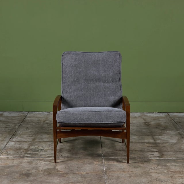 High-Back Lounge Chair by Dan Johnson for Selig For Sale In Los Angeles - Image 6 of 17
