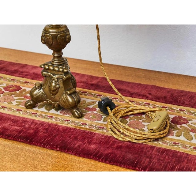 Goldenrod Antique Table Lamp from Candlestick, 18th Century For Sale - Image 8 of 9