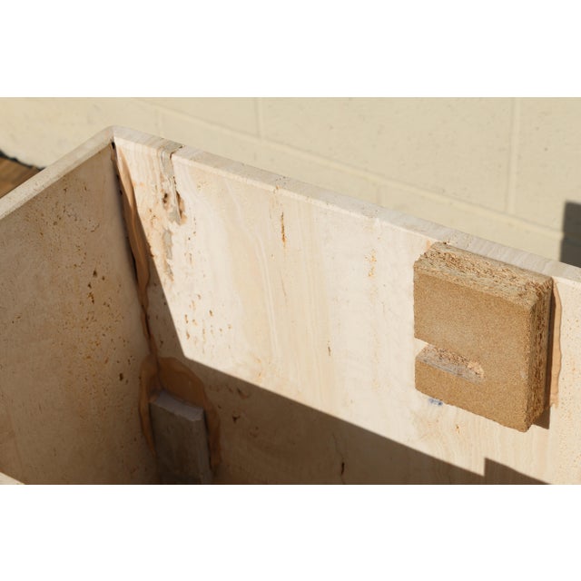 Mid-Century Modern Italian Travertine Dining Table, Circa 1970s For Sale - Image 18 of 18