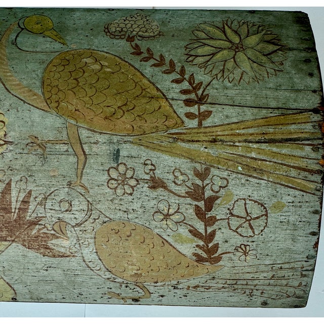 American Folk Art Blue Painted Storage Chest Circa 1820 For Sale - Image 12 of 18