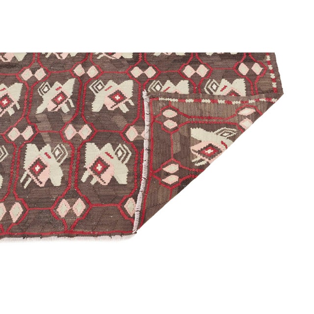 Mid 20th Century Vintage Turkish Kilim Rug For Sale - Image 5 of 7